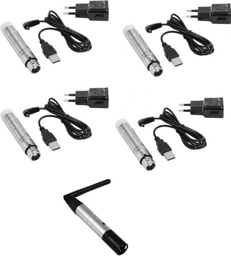Eurolite Set QuickDMX 1x Transmitter + 4x AKKU Receiver