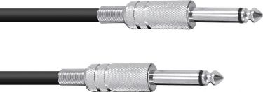 Omnitronic Jack Cable 6.3 mono 1m bk