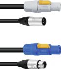 DMX Kabler, PSSO Combi Cable DMX PowerCon/XLR 3m