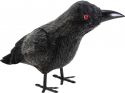 UV Lys, Halloween Dekoration, Ravn, Sort, 18cm