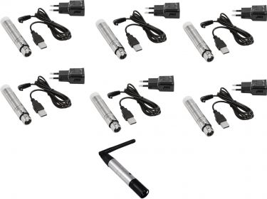 Eurolite Set QuickDMX 1x Transmitter + 6x AKKU Receiver