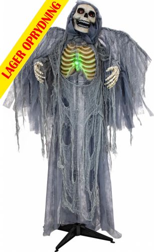 Halloween Dekoration, Animeret Figur Med Lys- og Lydeffekter, Den Mørke Engel, 160cm