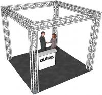 Alutruss Truss Set QUADLOCK 6082 square 4x4x3.5m (WxDxH)