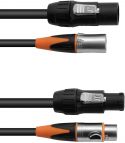 Assortment, Eurolite Combi Cable DT-2 DMX IP T-Con/3-pin XLR 1.5m