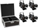 Theater & Stage, Eurolite Set 4x AKKU THA-20PC TRC Theater Spot bk + Case