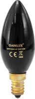 UV Lys, Omnilux C35 230V/40W E-14 UV Candle Bulb