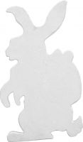 Påske, Europalms Silhouette Easter Rabbit, white, 60cm