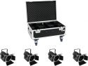 Eurolite, Eurolite Set 4x LED THA-40PC bk + Case