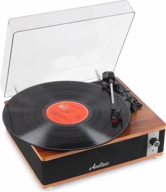 Irvine Record Player BT Dark Wood