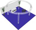 Komplette Setup, Alutruss Truss Set QUADLOCK 6082 circle 6.6x3.5m