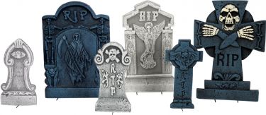 Halloween Dekoration, Gravstenssæt “Cemetery”
