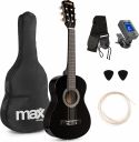 Musikinstrumenter, Børne Guitarpakke 30" - 1/4 børneguitar, Akustisk (3-5 år) Sort / Alt du skal bruge!
