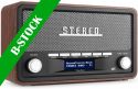 DAB Radio / Internet Radio, Foggia Retro DAB+ Radio Grey "B STOCK"