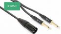 CX56-3 Kabel XLR Han - 2x 6.3 Mono 3.0m