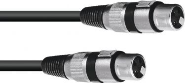 Omnitronic Adapter Cable XLR(F)/XLR(F) 0.2m bk