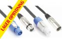 DMX Kabler, CX06-2 Lys Kombikabel Strømkontakt B - XLR M / Strømkontakt A - XLR F 2m