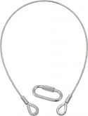 Sikkerhetsvaiere, Eurolite Safety Bond B 6x1000mm up to 35kg silver