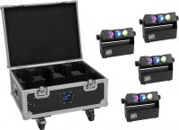 Eurolite Set 4x AKKU MBT-3 Spot MK2 + Flightcase with wheels and charging function