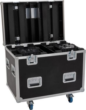 Roadinger Flightcase HIGHLINE 4x LED IP TMH-S250/B250, with wheels