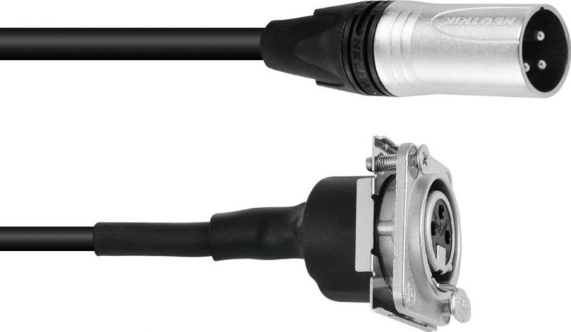 PSSO Patch Cable XLR(M)/XLR(F) S 1m bk