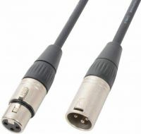 DMX Kabel XLR-han til XLR-hun "Impedans 120 Ohm", 1.5m