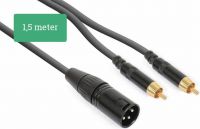 CX58-1 Cable XLR Male - 2x RCA Male 1.5m