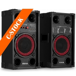 SPK-108 PA Active Speaker Set 8” BT "C-STOCK" TILBUD NU