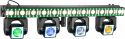 ShowBar GO Edge with 4 Moving Heads and LED/Strobe Bar