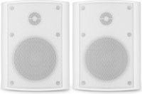 Inde/Udendørs Højttalersæt, kompakt design med vægbeslag / 8 Ohm / 4" 100W / IPX5 / BGO40, Hvid