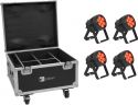 Eurolite Set 4x AKKU IP PAR 7 QCL CRMX MK2 + Case with charging function