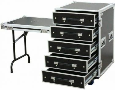 PD-FA6 5 Skuffe 3U Ingeniørkasse + Bord