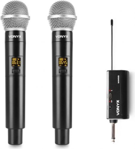 Dobbelt Trådløst Mikrofonsæt WM552 UHF "Plug & Play" / Super smart og simpel!
