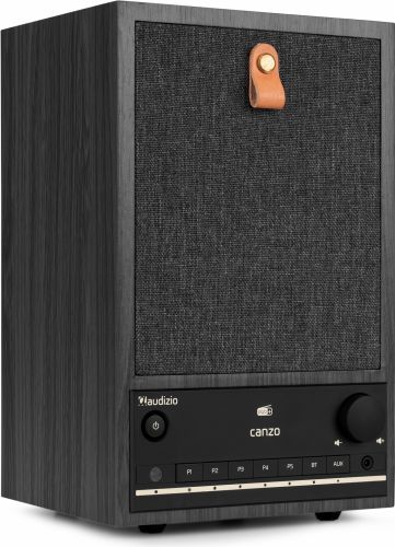 Canzo WIFI Internet Radio med DAB+/FM i stilfuldt design og med god lyd, Mørk grå