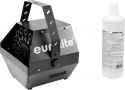 Boblemaskiner, Eurolite Set B-100 Bubble Machine black DMX + Bubble Fluid 1l