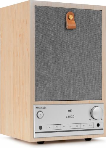 Canzo WIFI Internet Radio med DAB+/FM i stilfuldt design og med god lyd, Lys træ