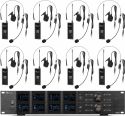 PD528B UHF Wireless Microphone Set with 8 bodypack microphones PD528B UHF Wireless Microphone Set with 8 bodypack microphones