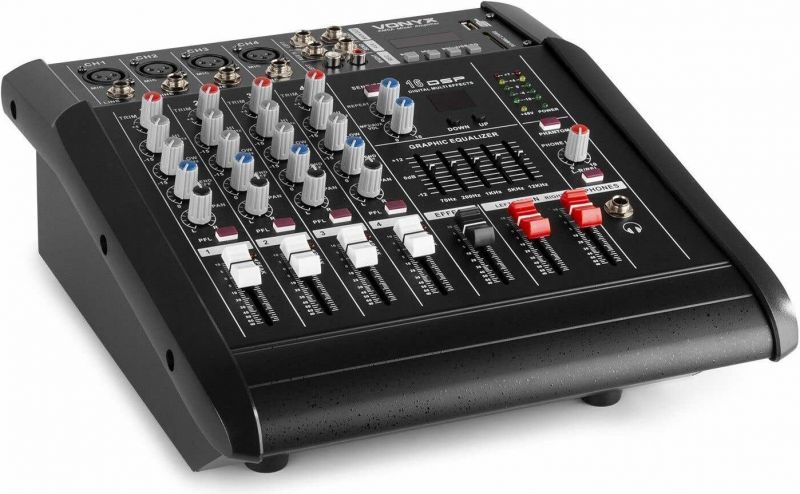 AM5A 5-kanals mikser med forsterker DSP/BT/SD/USB/MP3