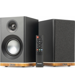 KS12 Active Bookshelf Speaker Set 80W BT Black TILBUD NU