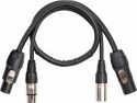 CX13-0.50 Combi Cable Powerconnector TR - XLR M / Powerconnector TR - XLR F 0.50m CX13-0.50 Combi Cable Powerconnector TR - XLR M / Powerconnector TR - XLR F 0.50m