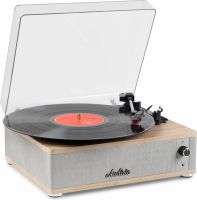 Irvine Record Player BT Light Wood
