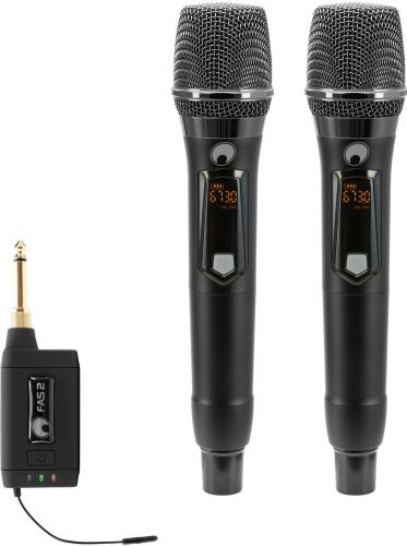 Omnitronic Set FAS TWO + 2x Dyn. Wireless Microphone 660-690MHz