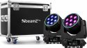 Moving Heads, MHL760 LED Bee Eye Moving Head with Zoom 2pcs in Flightcase