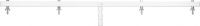 Eurolite Cross Beam Q3W with TV spigot white