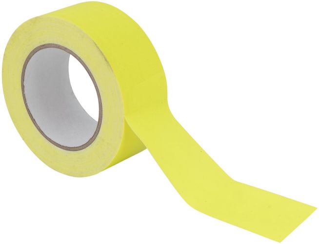 Eurolite Gaffa Tape 50mm x 25m, neon yellow, uv active