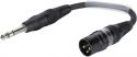 Assortment, SOMMER CABLE Adapter Cable XLR(M)/Jack stereo 0.15m bk