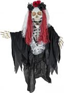 UV Lys, Halloween Dekoration, Animeret Figur Med Lys- og Lydeffekter, Knoglekvinden La Catarina, 100cm