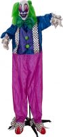 Decor & Decorations, Europalms Halloween Figure Clown Charly, animated, 164cm
