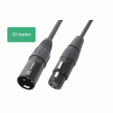 CX35-20 Cable XLR male/female 20m Black