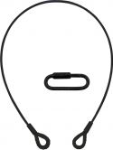 Steel Safety Cable, Eurolite Safety Bond B 6x1000mm up to 35kg bk
