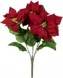 Artificial flowers, Europalms Poinsettia Bush, red, 50cm